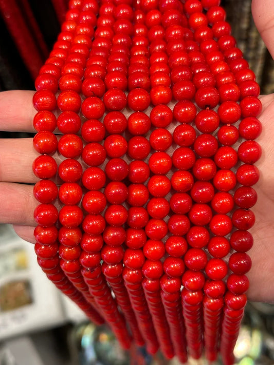 PERLAS DE BAMBÚ ROJAS